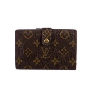 Vintage kisslock Bifold Louis Vuitton Brown Monogram Potefuelle Viennois Wallet